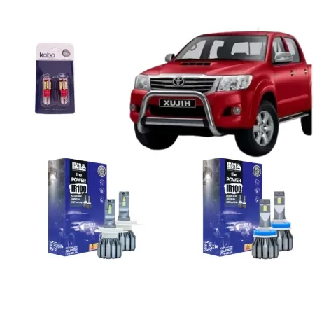 Producto - Kit Cree Led IR100 Luz Baja Alta Y Antiniebla Toyota Hilux 2003-2012
