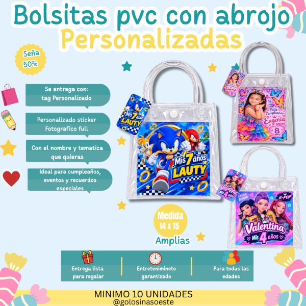 Producto - Bolsita pvc con abrojo Papel fotografico