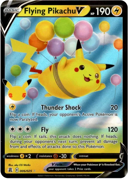 Producto - Flying Pikachu V - 006/025 - Celebrations - Holo