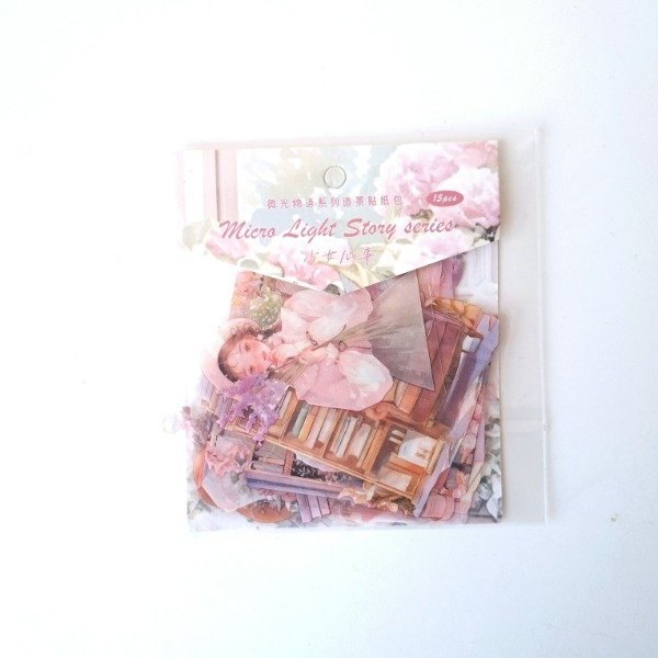 Producto - Set de 15 stickers transparentes - Girl's Concerns