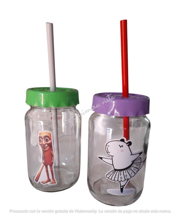 Producto - Frasco de vidrio c/sticker