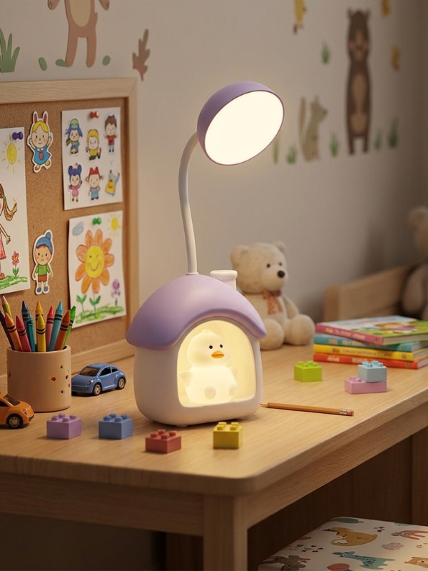Producto - Lampara de escritorio patito lila - 0