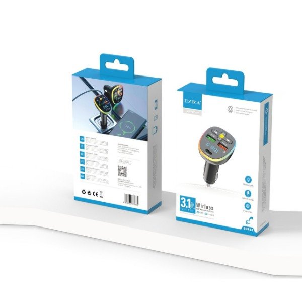 Producto - Reproductor MP3 FM Transmisor Para Auto 2USB - 1TPC Con Luz Led BCR13.