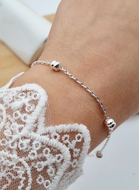 Producto - Pulsera/ Tobillera Doble Bolita