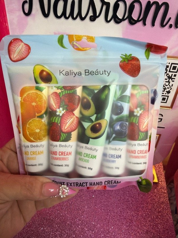 Producto - Cremas para manos x5 unid importadas con extracto de frutas