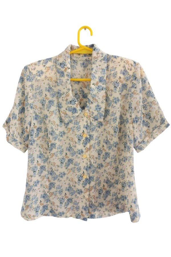 Producto - CAMISA FLOR CELESTE