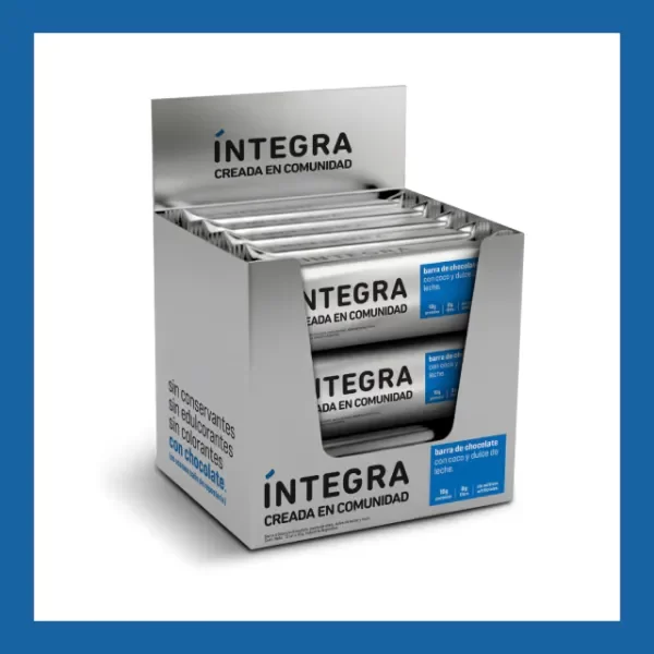 Producto - Barra Integra Plateada Chocolate con Coco y Dulce de Leche 41gr