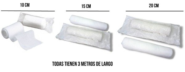 Producto - Venda de Gasa Estéril Tipo Camiseta - Pack x 10 Unidades