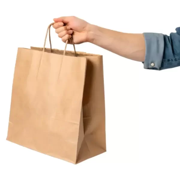 Producto - Bolsa de papel kraft x 50 unidades (22x30x10cm)