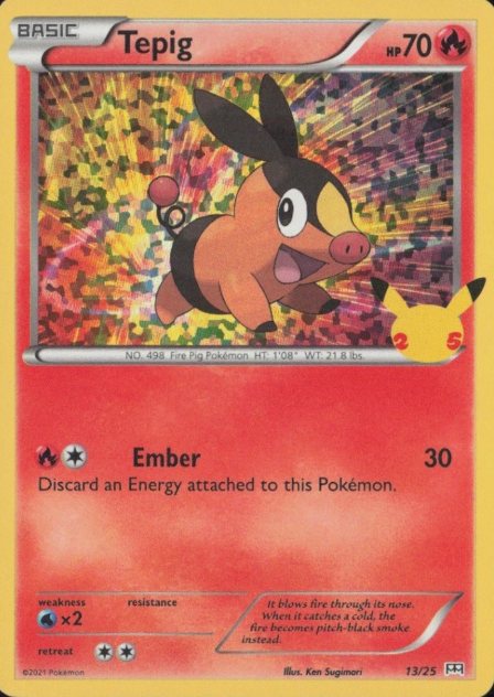Producto - Tepig (13/25) HOLO [McDonald's 25th Anniversary]