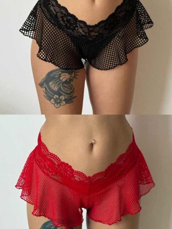 Producto - Short pollera de red
