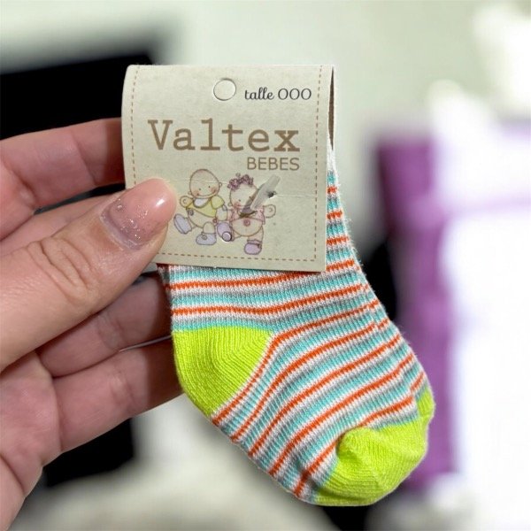 Producto - Medias rayadas verde T000