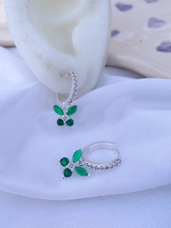 Producto - argollitas lizzy white (verde)