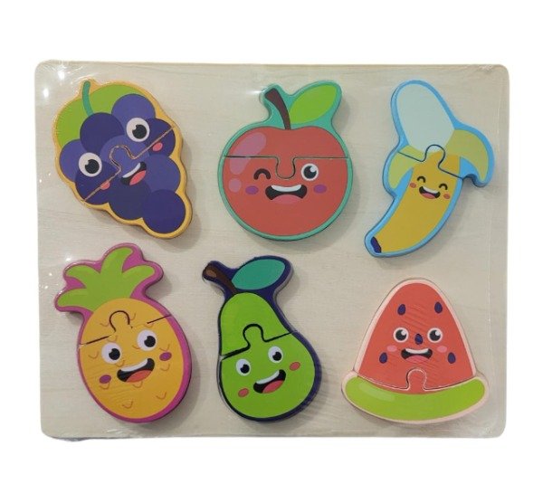 Producto - Rompecabezas 3d Encastre Bloque Madera Montessori 1 A 3 Años - 4