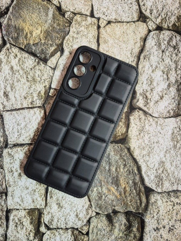Producto - Funda puffer chocolate Samsung A16 negra