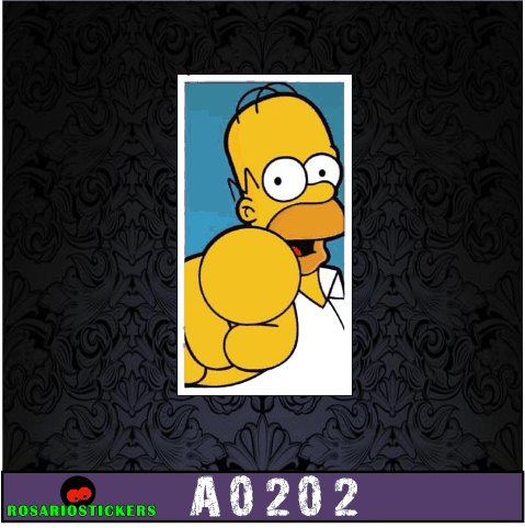 A0202 - Homero Simpson señalandote (Los Simpsons) - RosarioStickers