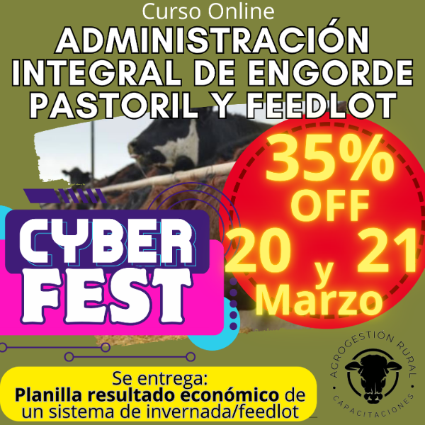 Producto - Curso Online: Administración Integral de Engorde Pastoril y Feedlot