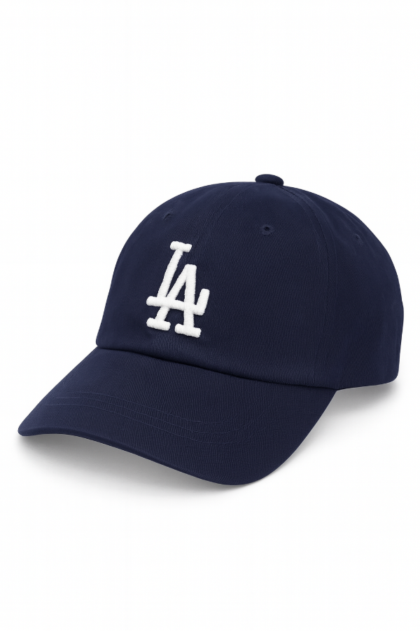 Producto - Gorra de baseball para adulto con Bordado "LA los angeles" azul marino
