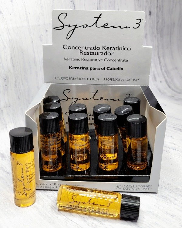 Producto - Ampolla Restauradora Concentrado Keratínico - x10ml - System 3