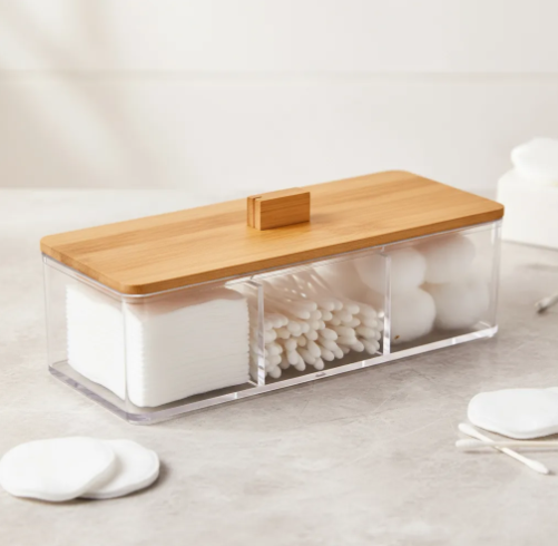 Producto - Contenedor Rectangular Tapa Bambú