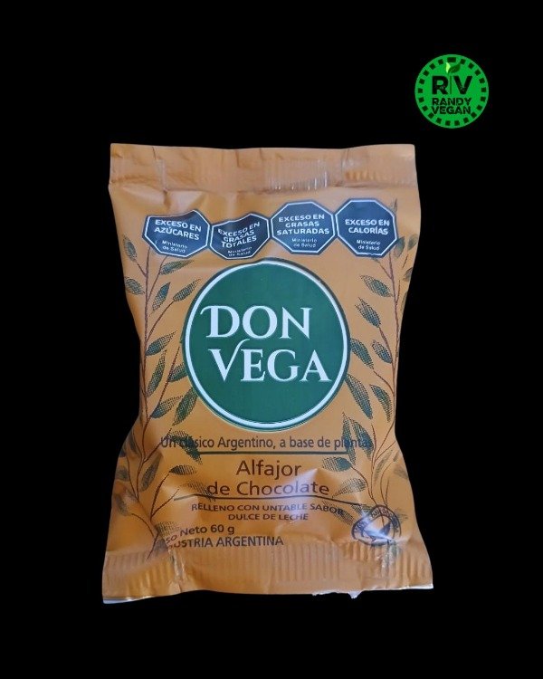 Producto - Alfajor chocolate y dulce de leche - Don vega