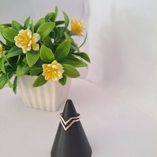 Producto - Anillo Doble V Plata 925