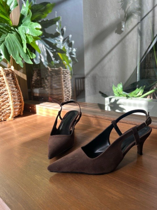 Producto - STILETTOS CHER CHOCOLATE GAMUZA