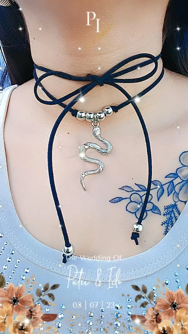 Producto - Chokers gamuza negro