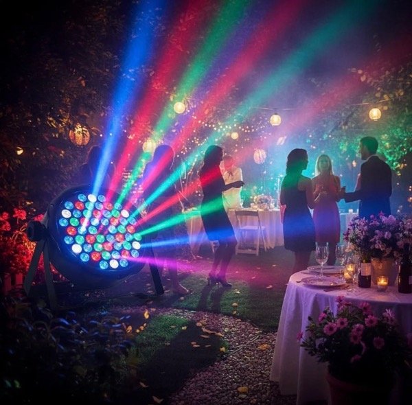 Producto - Luz de fiesta PROTON 54 Led audioritmica