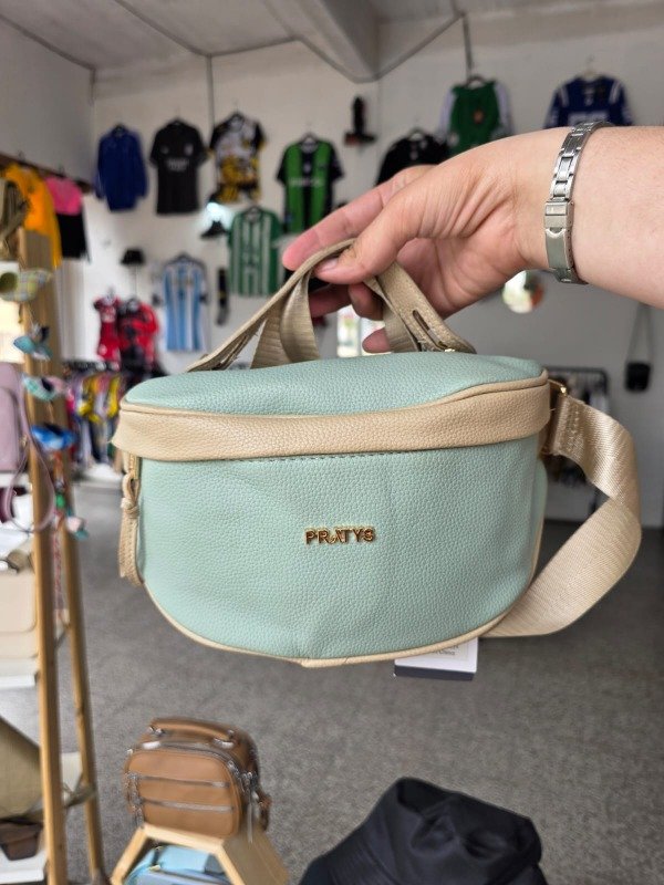 Producto - Bandolera / Riñonera Pratys Menta / Beige