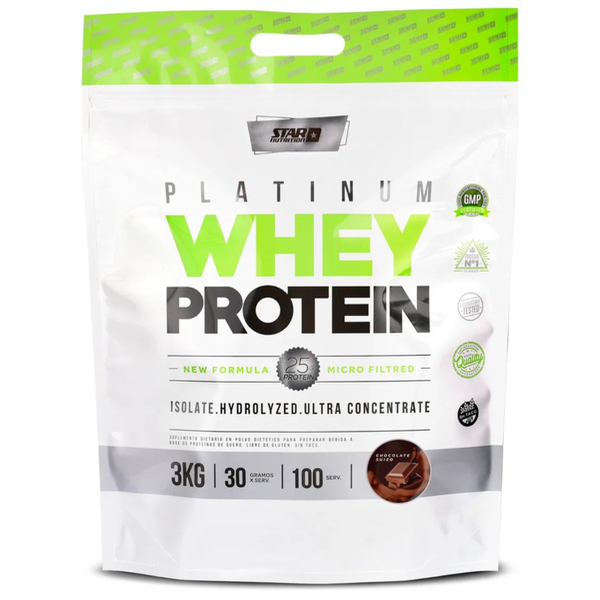 Producto - PLATINUM WHEY PROTEIN DOYPACK 3 KG STAR NUTRITION
