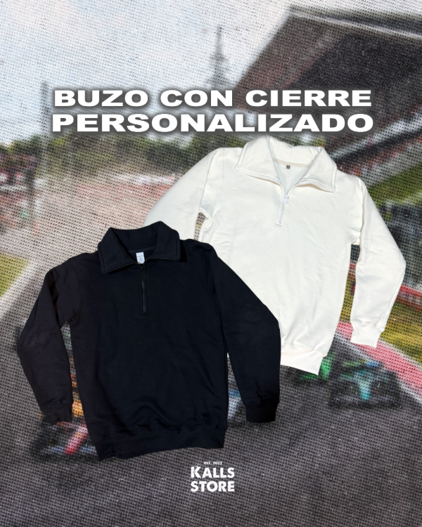 Producto - Buzo con cierre personalizado