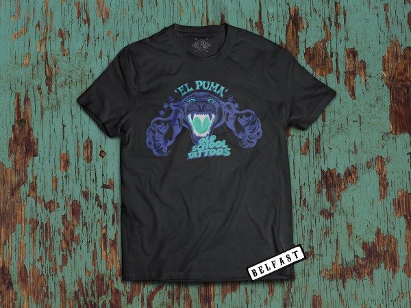remera el puma tattoo blue
