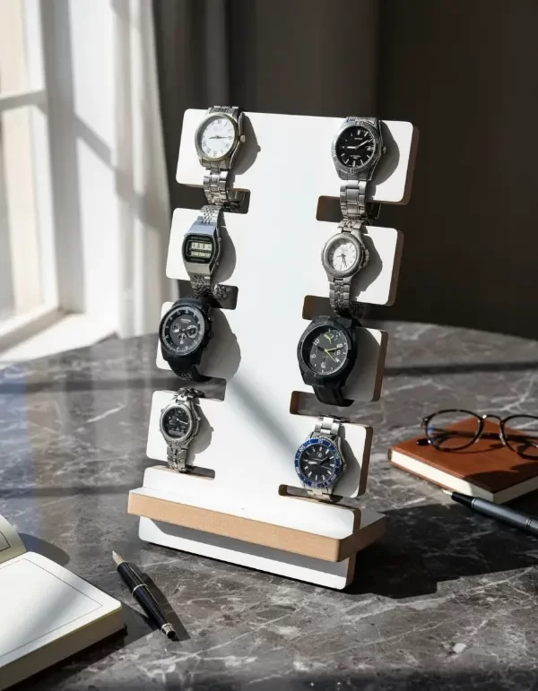 Producto - Porta Relojes Soporte Expositor Madera - 8 Relojes - 11