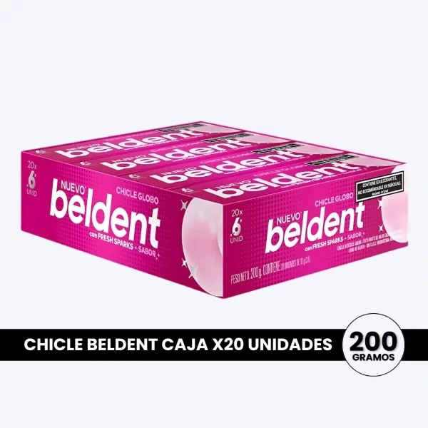 Producto - BELDENT CHICLE GLOBO X20
