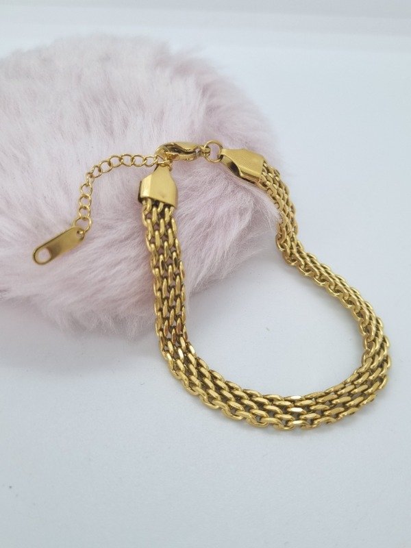 Producto - Pulsera acero dorado APU200D