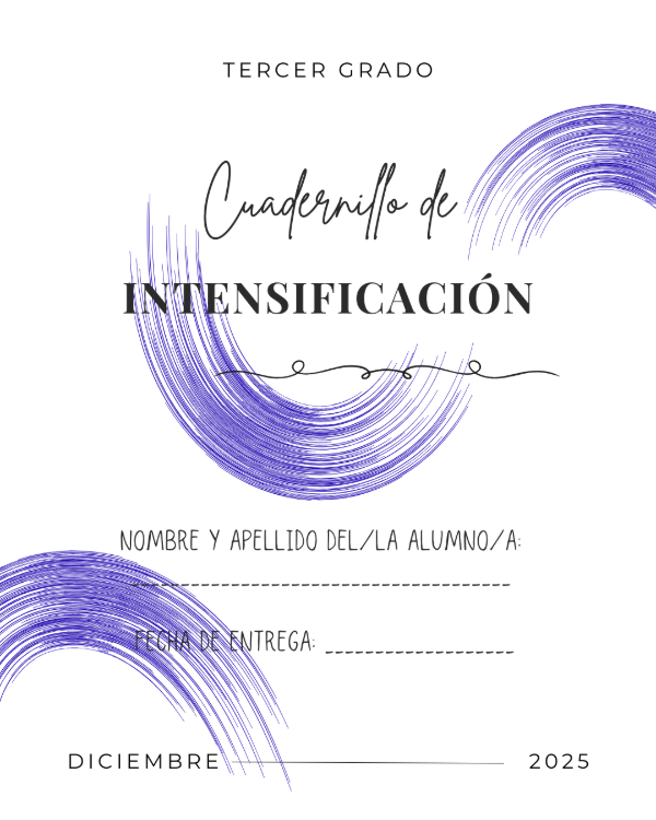 Producto - Intensificación 3er Grado