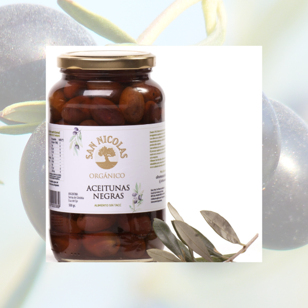 Producto - Aceitunas negras orgánicas x 500grs