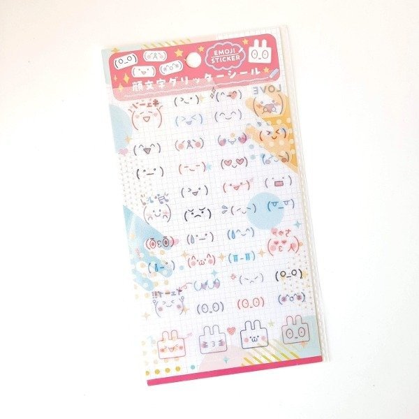 Producto - Stikers mini transparente Emoji 19x10 cm