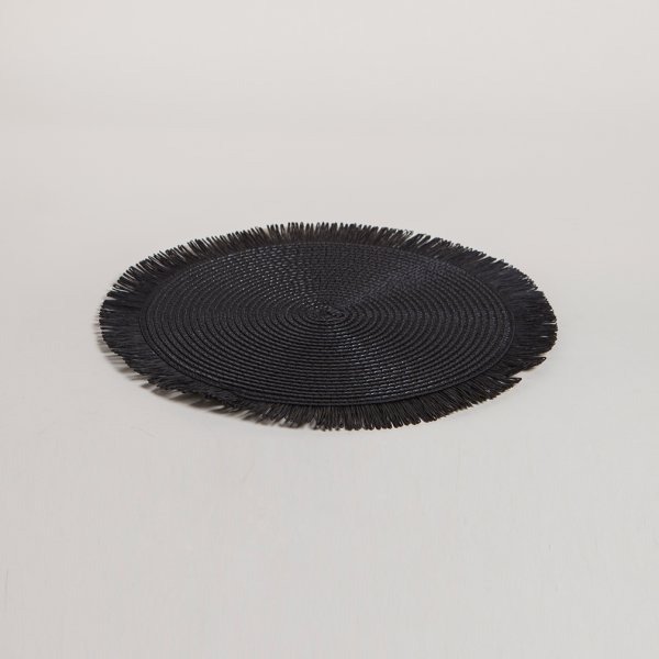 Producto - Individual de fibras de papel negro