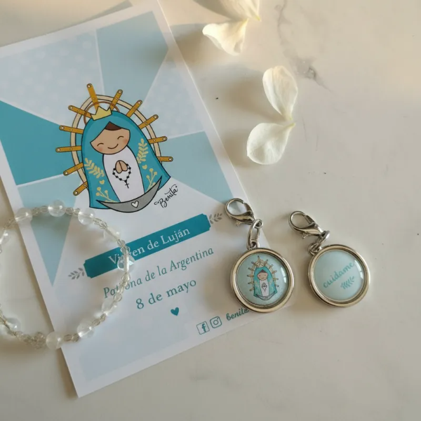 Producto - REGALO PACK ESTAMPA ADVOCACION CON MEDALLITA VIRGEN DE LUJAN