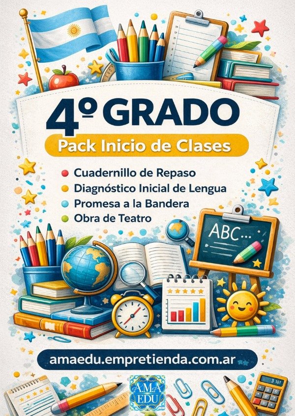 Producto - CUARTO GRADO - REPASO, DIAGNÓSTICO, Promesa a la Bandera - Inicio 2026