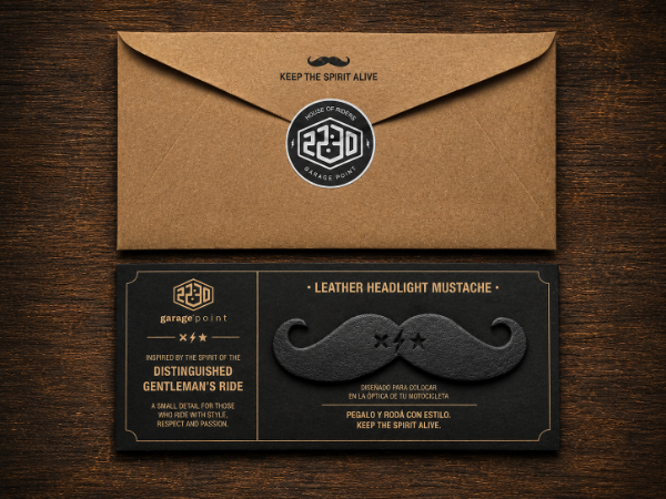 Producto - LEATHER HEADLIGHT MUSTACHE
