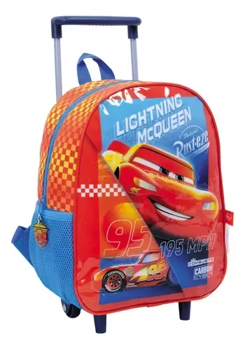 Producto - MOCHILA CON CARRO CARS 11"