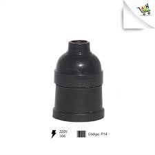 Producto - PORTALAMPARA NEGRO 2P