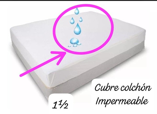Producto - Cubre colchón impermeable 11/2