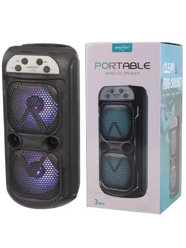 Producto - Parlante Portátil Bluetooth 3" x2 GTS-2165