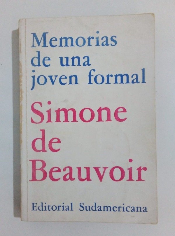 Producto - Memorias de una joven formal - Simone de Beauvoir - Sudamericana 1975