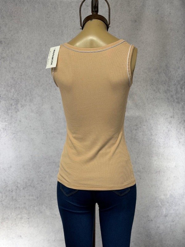 Producto - MUSCULOSA HABA BEIGE MORLEY ALGODON - 2