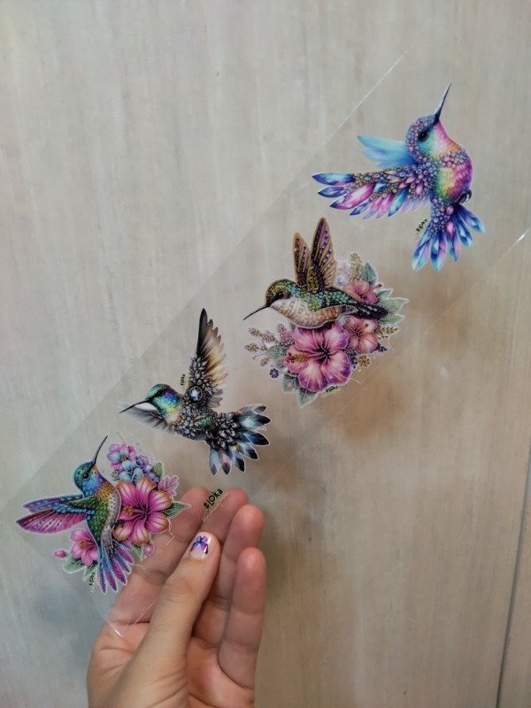 Producto - UV Tiras 8x28cm Colibrí #5